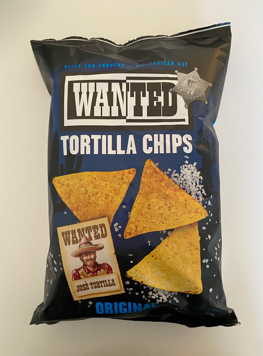 Sprøde tortilla chips med salt