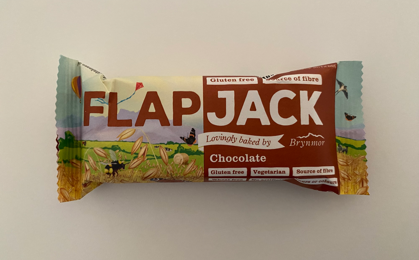 Kompakt snackbar med chokolade