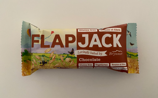 Kompakt snackbar med chokolade
