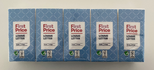 10 pakker svanemærkede 3-lags lommeletter